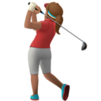 Woman Golfing Emoji Apple