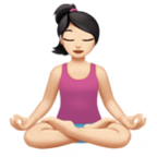 Woman In Lotus Position Emoji Apple