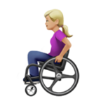 Woman In Manual Wheelchair Emoji Apple