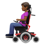 Woman In Motorized Wheelchair Emoji Apple