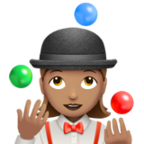 Woman Juggling Emoji Apple