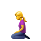 Woman Kneeling Emoji Apple