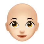 Woman Bald Emoji Apple