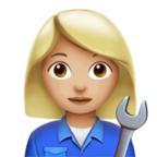 Woman Mechanic Emoji Apple