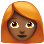 Woman Red Hair Emoji Apple