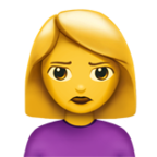 Woman Pouting Emoji Apple