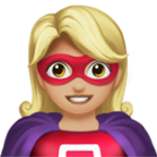 Woman Superhero Emoji Apple