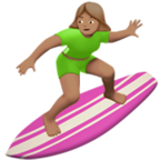 Woman Surfing Emoji Apple