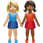 Women Holding Hands Emoji Apple