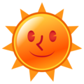Sun With Face Emoji Emojidex