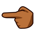 Backhand Index Pointing Left Emoji Emojidex