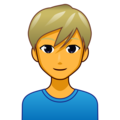 Man Blond Hair Emoji Emojidex