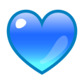 Blue Heart Emoji Emojidex