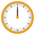 Twelve Oclock Emoji Emojidex