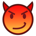 Smiling Face With Horns Emoji Emojidex