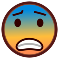 Fearful Face Emoji Emojidex