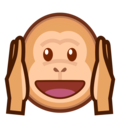 Hear No Evil Monkey Emoji Emojidex