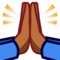 Folded Hands Emoji Emojidex