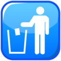 Litter In Bin Sign Emoji Emojidex