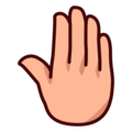 Raised Back Of Hand Emoji Emojidex