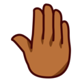 Raised Back Of Hand Emoji Emojidex