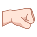 Right Facing Fist Emoji Emojidex