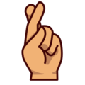 Crossed Fingers Emoji Emojidex