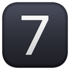 Keycap Digit Seven Emoji Facebook