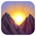 Sunrise Over Mountains Emoji Facebook