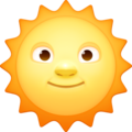 Sun With Face Emoji Facebook