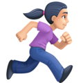 Woman Running Facing Right Emoji Facebook