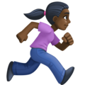 Woman Running Facing Right Emoji Facebook