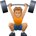 Person Lifting Weights Emoji Facebook