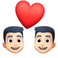Couple With Heart Man Man Emoji Facebook