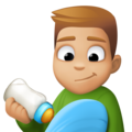 Man Feeding Baby Emoji Facebook