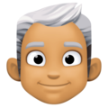 Man White Hair Emoji Facebook