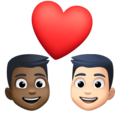 Couple With Heart Man Man Emoji Facebook