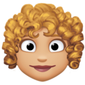 Woman Curly Hair Emoji Facebook