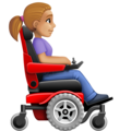 Woman In Motorized Wheelchair Facing Right Emoji Facebook