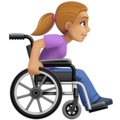 Woman In Manual Wheelchair Facing Right Emoji Facebook