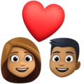 Couple With Heart Woman Man Emoji Facebook