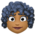 Woman Curly Hair Emoji Facebook