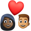 Couple With Heart Woman Man Emoji Facebook