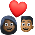 Couple With Heart Woman Man Emoji Facebook