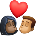 Kiss Woman Man Emoji Facebook