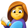 Woman Feeding Baby Emoji Facebook