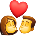 Kiss Woman Man Emoji Facebook