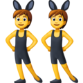 People With Bunny Ears Emoji Facebook
