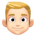 Man Blond Hair Emoji Facebook