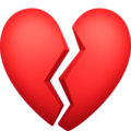 Broken Heart Emoji Facebook
